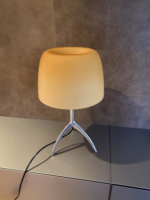 Foscarini lumiere tafellamp - kap geel mat - aluminium pootjes