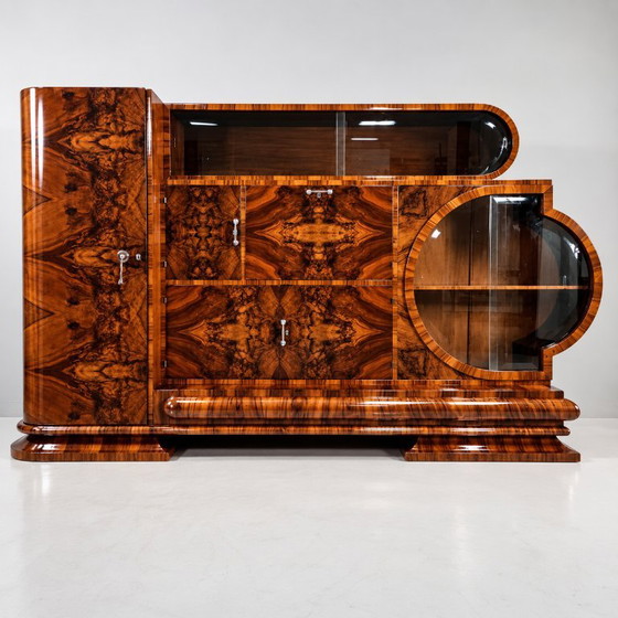 Art Deco Sideboard, 1940s – Glass (photo 10 of 10)