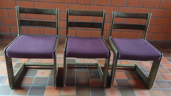 Image 1 of Complete Dining Room Set with Buffet Cabinet, Bar Cabinet, Extendable Table, and Set of Chairs Casala Cantilever