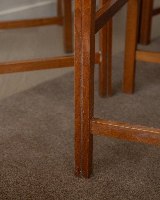 Image 1 of Vintage Italian Rustic Modern Dining Chairs by Snaidero, 1970s, Set of 5