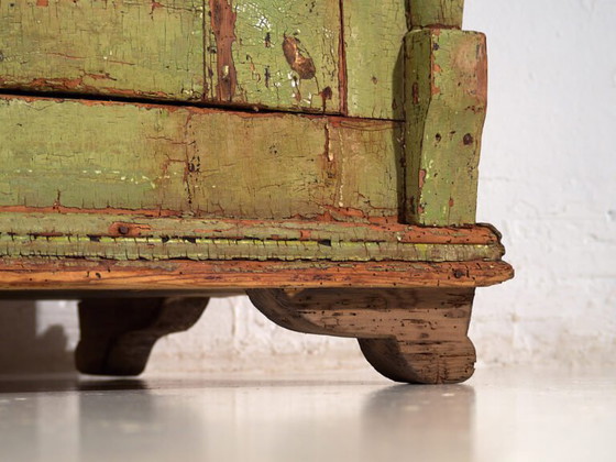 Antique chest of drawers with green patina (c.1920) #59 (photo 13 of 40)