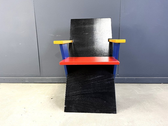 Image 1 of Colourful postmodern armchair, 1980s