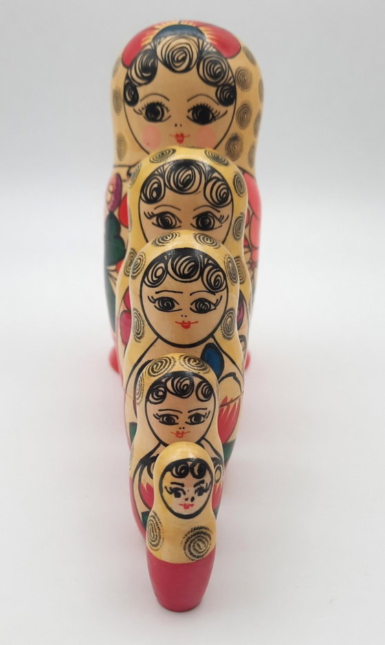 Image 1 of Autentiche bambole Matrioska tinte a mano – Set completo di 5
