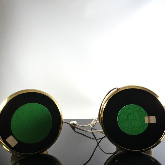 Image 1 of Vintage Bubble Lamps table lamps, brass, Bankamp, ​​1970s, Space Ag