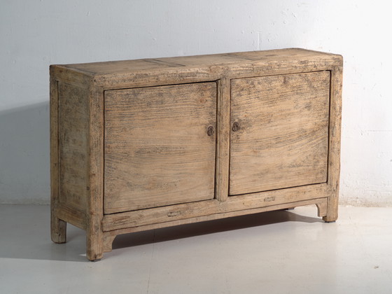 Antique sideboard in elm with two doors – China, circa 1950 – Sideboard cabinet (photo 15 of 40)