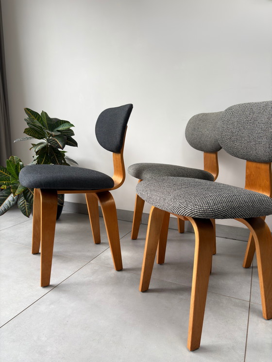 Image 1 of Set Vintage Pastoe SB03 Dining Chairs