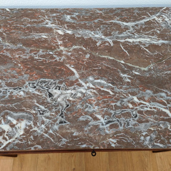 Image 1 of Vintage antique sideboard, wall unit, chest of drawers, bathroom vanity with marble top