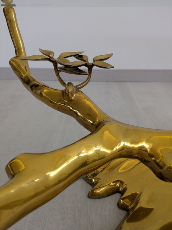 Image 1 of Willy Daro - Tavolino - Bonzaï - Ottone, vetro