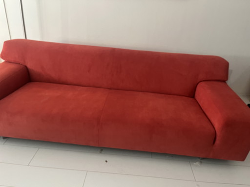 Minotti 3.5 Seater Sofa, Orange Rib