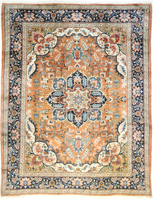 Original hand-knotted Persian carpet Heriz/Heris 360 X 285 Cm Top condition