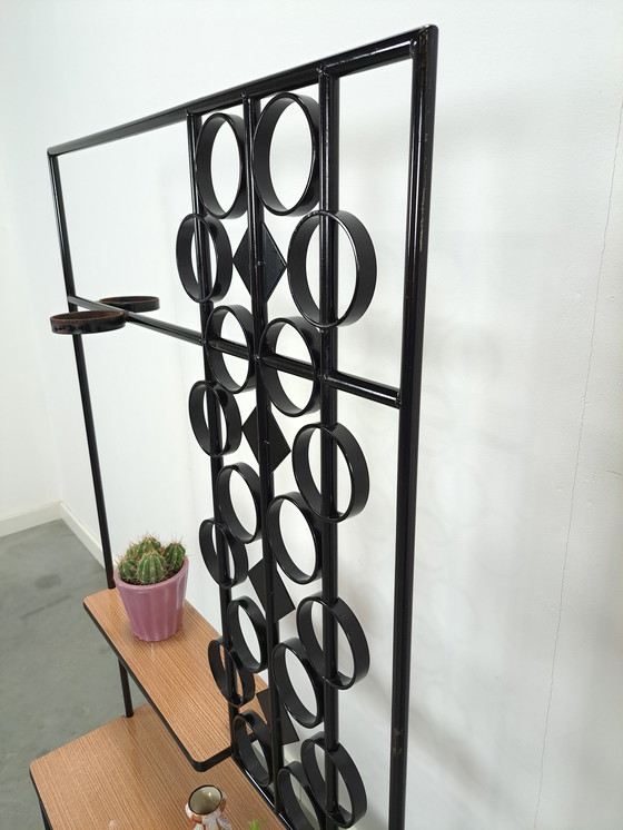 Image 1 of DDR Plant Table With Formica And Steel, Plant Rack