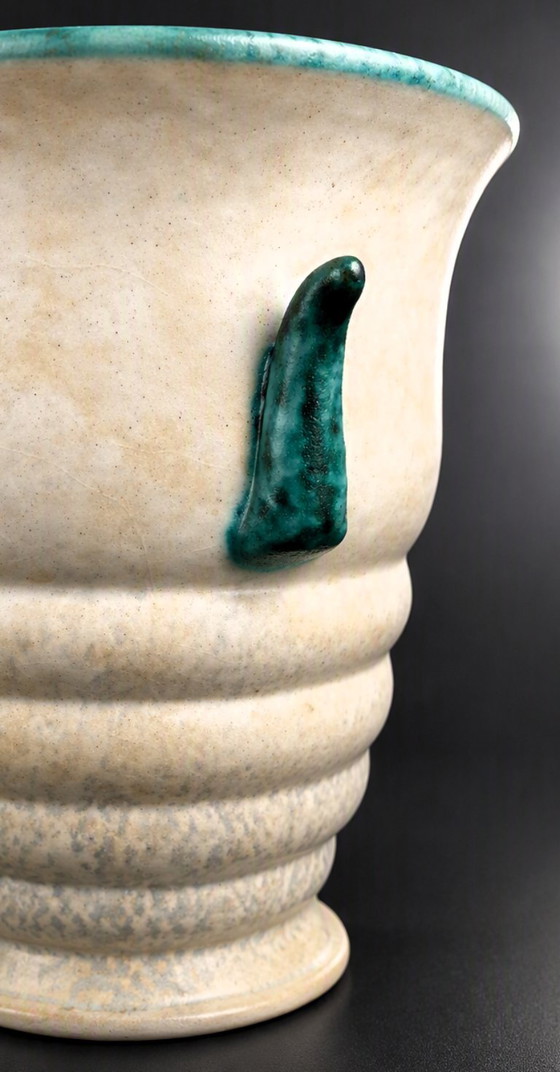 Ugo Zaccagnini - Raro vaso di design italiano – Vasi, Ceramic (photo 4 of 12)