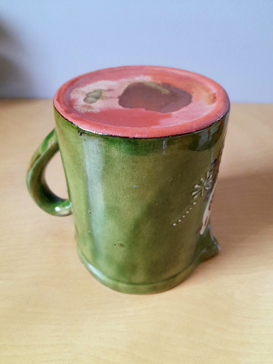 Image 1 of Pichet En Céramique À Décor D'Oiseau, 1960