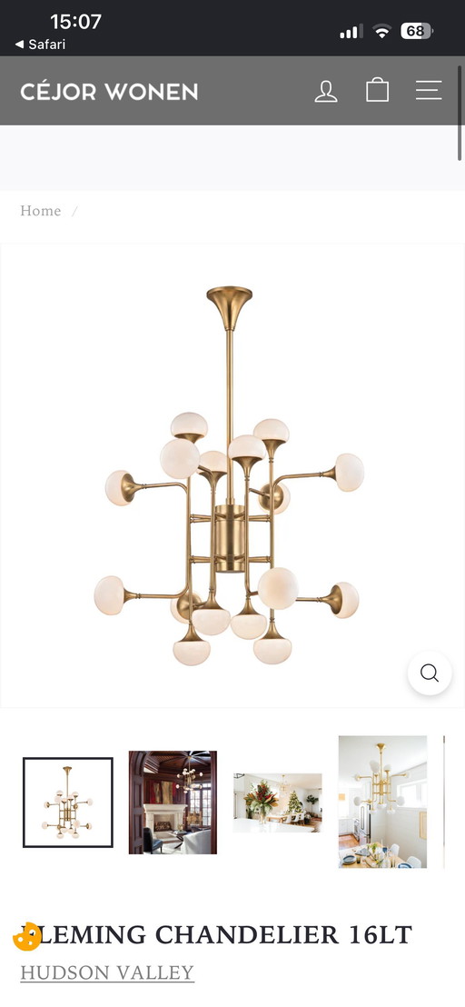 Lampadario a sospensione Fleming