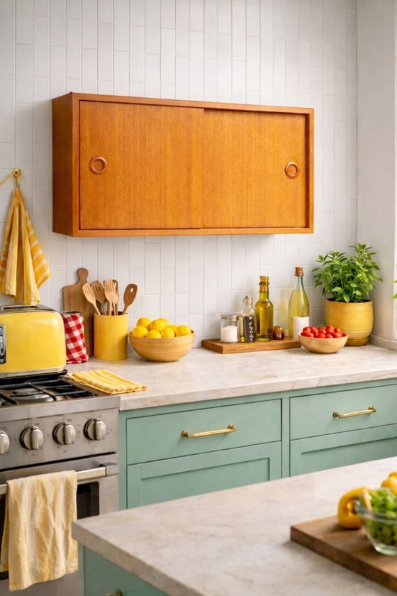 Image 1 of Vintage floating cabinet from the 1960s