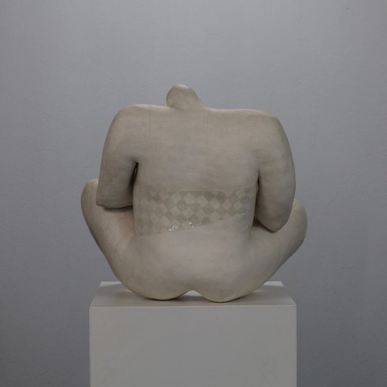 Image 1 of Ausdrucksstarke weibliche Keramikskulptur von Evelyn van Baarda, Niederlande, 1981
