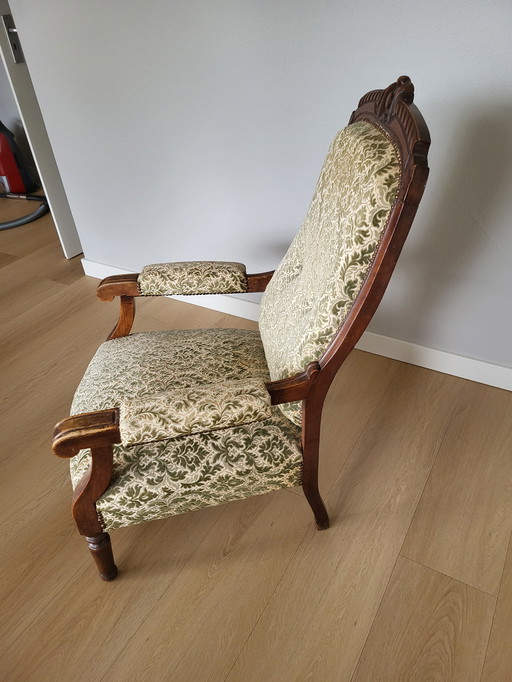 Beautiful antique chair in Louis XV style.