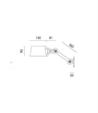 2x Tonone Bolt Small Wandlampen – Aluminium (photo 5 of 6)