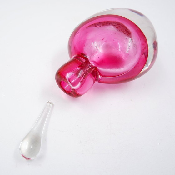 Image 1 of Flacon de parfum "Sommerso" en verre rose et transparent