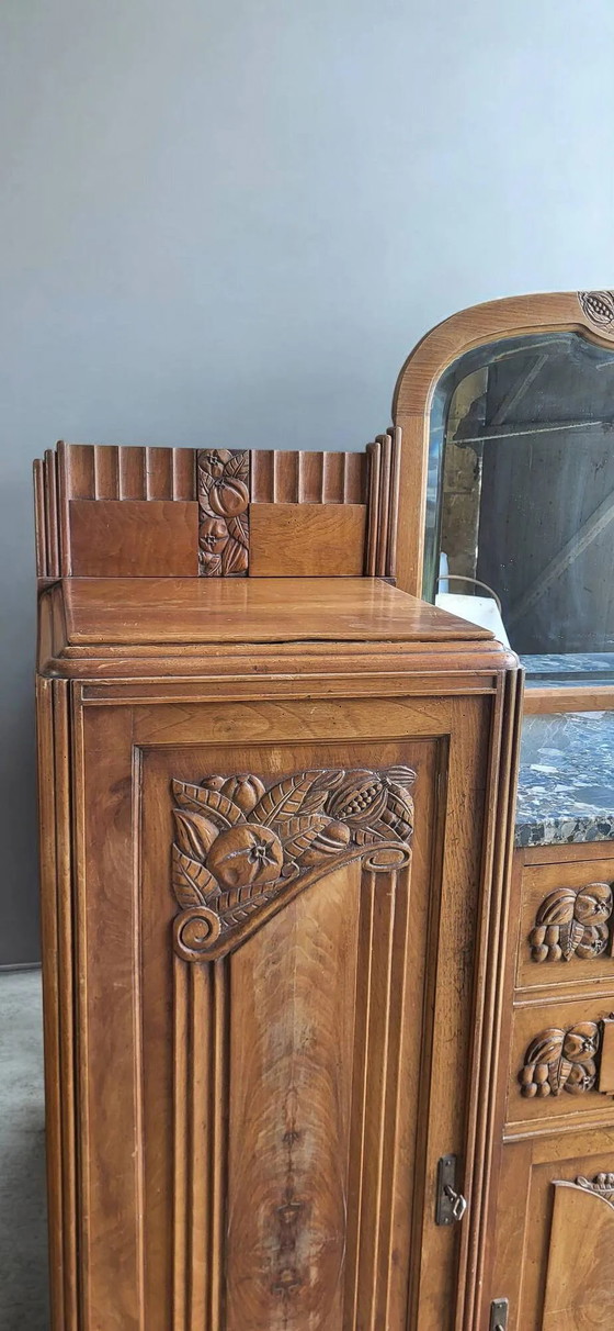 Jaren 50 Art Deco Dressoir – Opbergkast, Wood (photo 6 of 9)