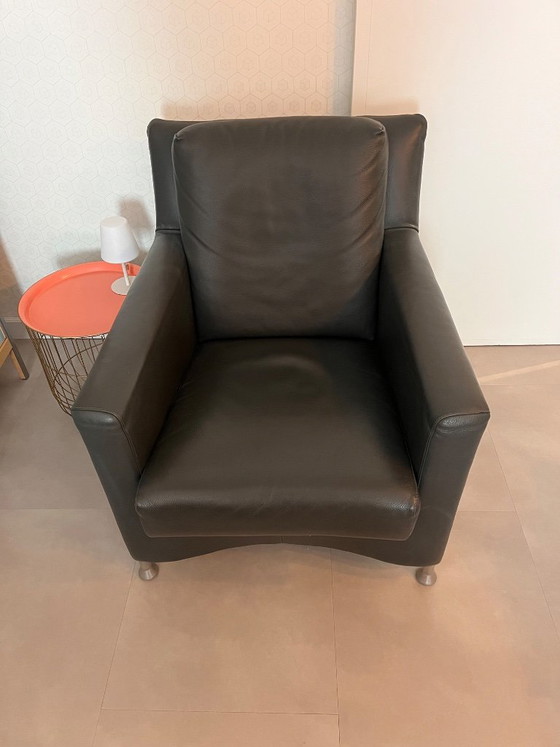Leolux 2-Seater Sofa and Armchair – 2 seaters, Leather (photo 4 of 6)