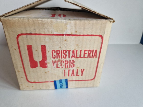 Image 1 of Set of 6 Vintage Alexandrite Wine Glasses, Vecris-Italy