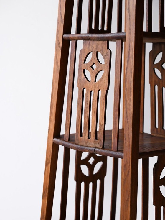 Image 1 of Jardinera escandinava de roble de principios del siglo XX