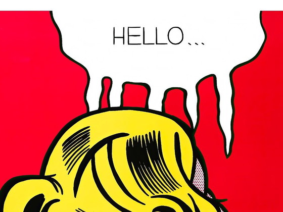 Image 1 of Cold Shoulder - Roy Lichtenstein, affiche Pop Art - 70 x 100 cm
