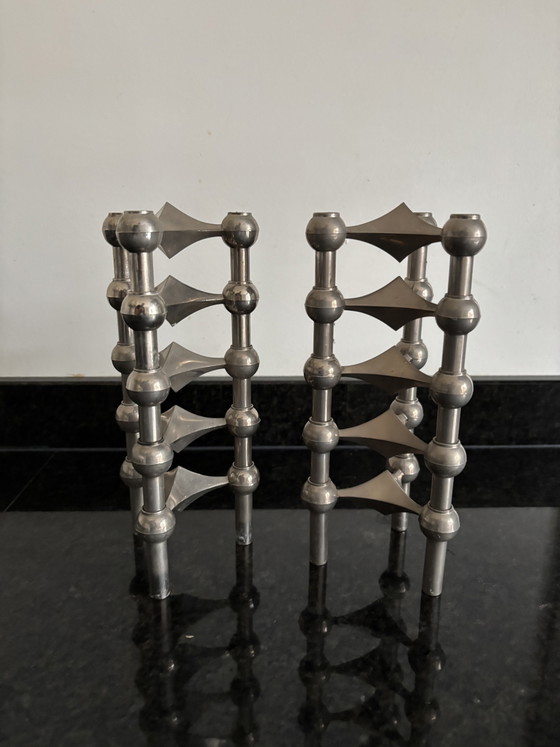 Set di 10 Portacandele vintage originali Stoff Nagel BMF – Iron (photo 3 of 6)