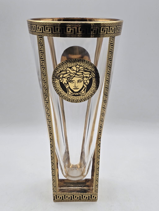 Thick-walled crystal vase "Medusa"