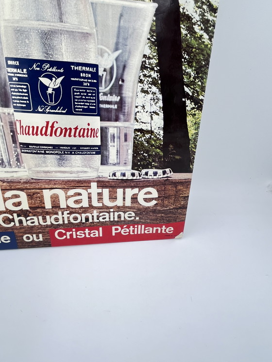 Image 1 of Werbung in Karton "Wasser Chaudfontaine".