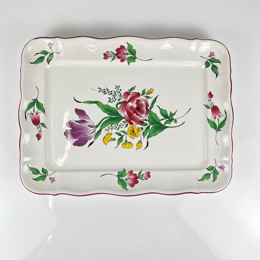 Plato rectangular Modelo Réverbère de KG Lunéville – servies, Ceramic