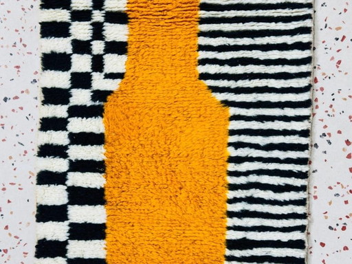 Alfombra bereber de pasillo tradicional hecha a mano con motivos coloridos 75/300 cm – Alias (photo 2 of 9)