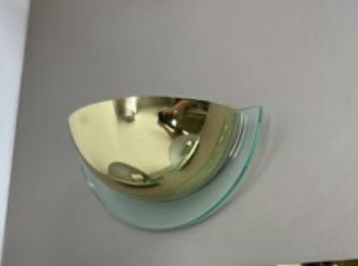 Applique murale Vrielink Design d'ambiance – Or avec plexiglas