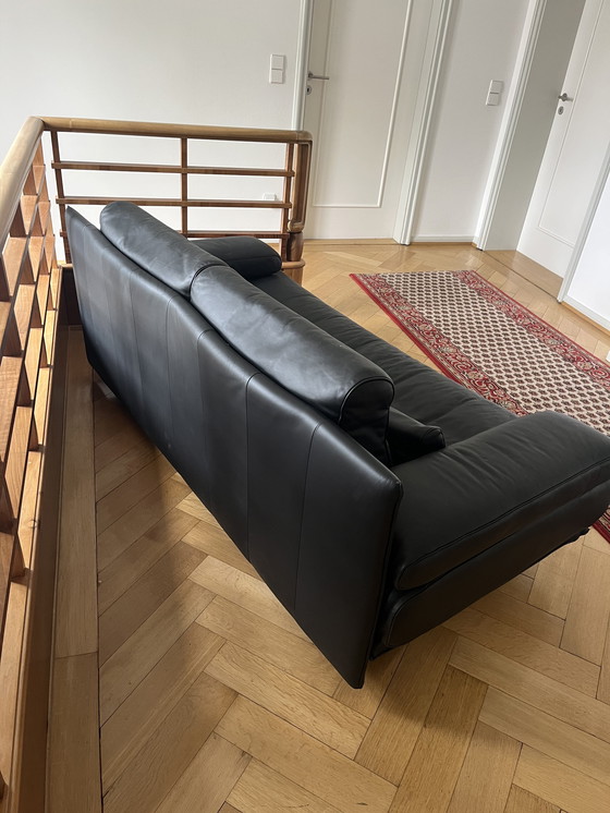 Image 1 of ROLF BENZ 6500 la classica due posti in pelle nera