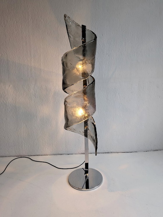 Image 1 of Muranoglass Floor Lamp 'Spiral' by Mazzega 1970s
