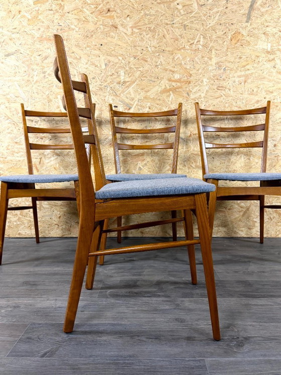 Image 1 of 4 sedie da pranzo anni '60/'70, design danese moderno di metà secolo.