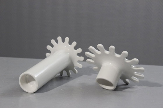 Image 1 of François Clerc for Sentou France - Pair of "Ghost" candlesticks 2008