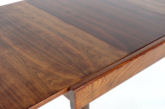 Image 1 of Extendable rectangular rosewood dining table vintage