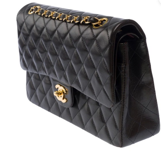 Image 1 of Sac CHANEL Timeless/Classique en Cuir Noir - 103573