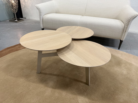 Image 1 of Leolux Ninfea Rondo Couchtisch aus Eichenholz