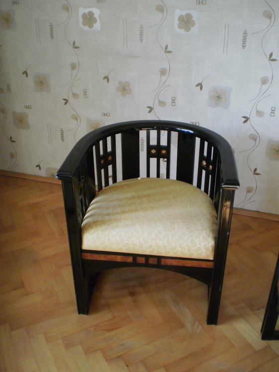 Image 1 of 2 fauteuils de style Josef Hoffmann