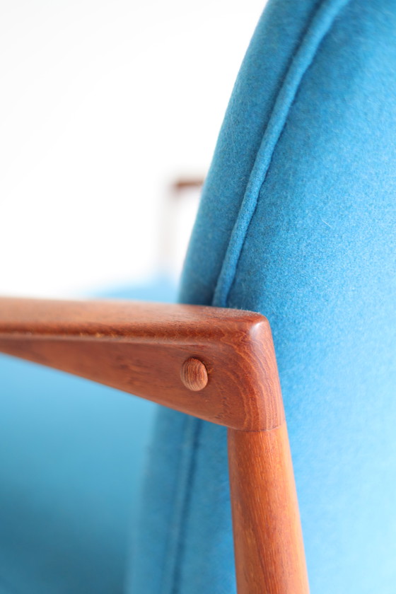 Image 1 of Fauteuil Deens jaren 60, Hergestoffeerd