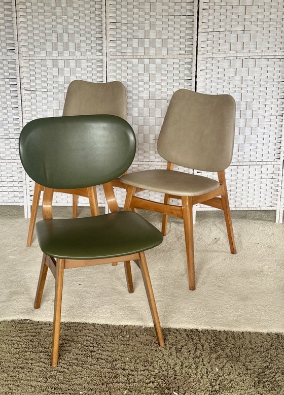 Image 1 of Eetkamerstoelen Deens Skaileer 4 stuks