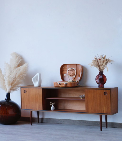 Teak minimalist sideboard - 60's - England