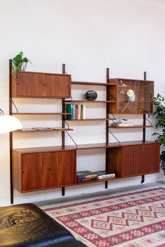 Poul Cadovius Cado Royal wandplank, plankensysteem, dressoir, vintage teakhout, Deens design, mid-century (photo 16 of 25)