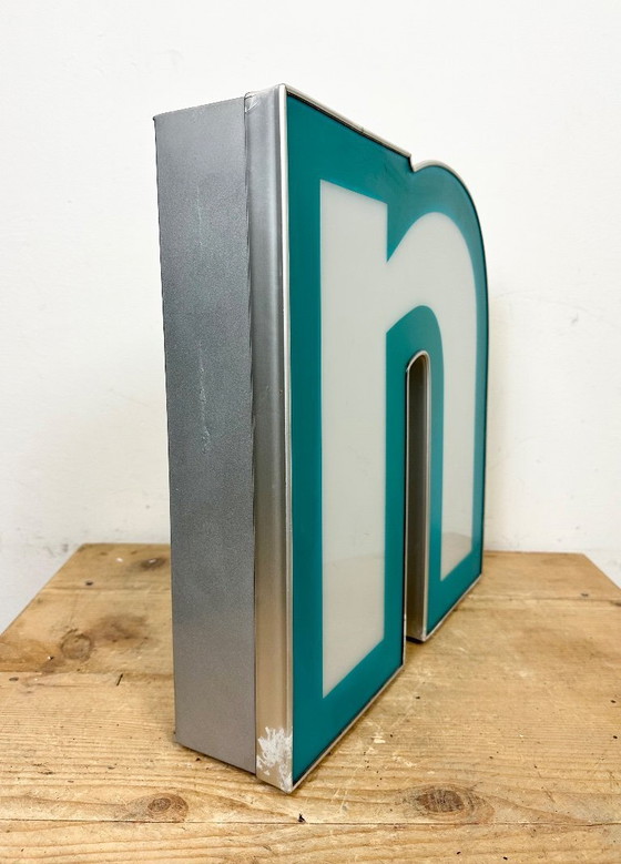 Image 1 of Lettera N illuminata d'epoca, anni '80