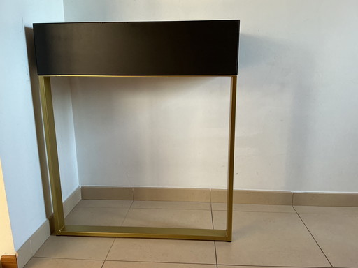 Pata para mueble/mesa de acero industrial, 80 cm, color dorado