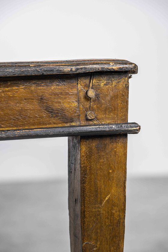 Image 1 of Banc de jardin oriental/banc de salle de bain en bambou