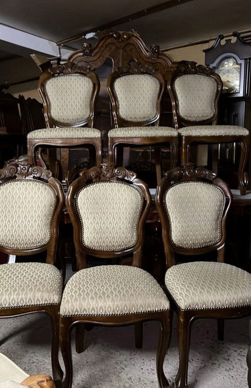 6 Sedie da pranzo barocche